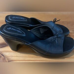 St Johns Bay slip on heels, size 6.5